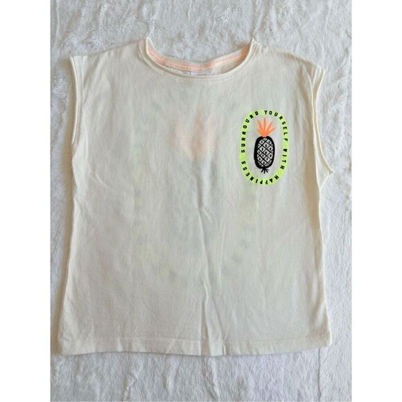 Zara Pineapple Sleeveless Shirt Size 4 Years - Picture 3 of 5